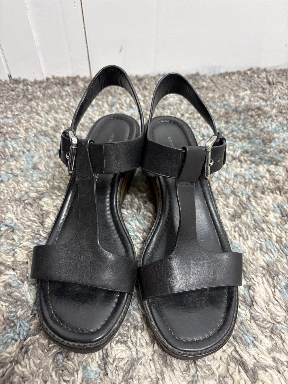 Derek Lam 10 Crosby Shoes Womens 10 Sandals T Strap Open Toe Wedge Classic - Picture 3 of 11